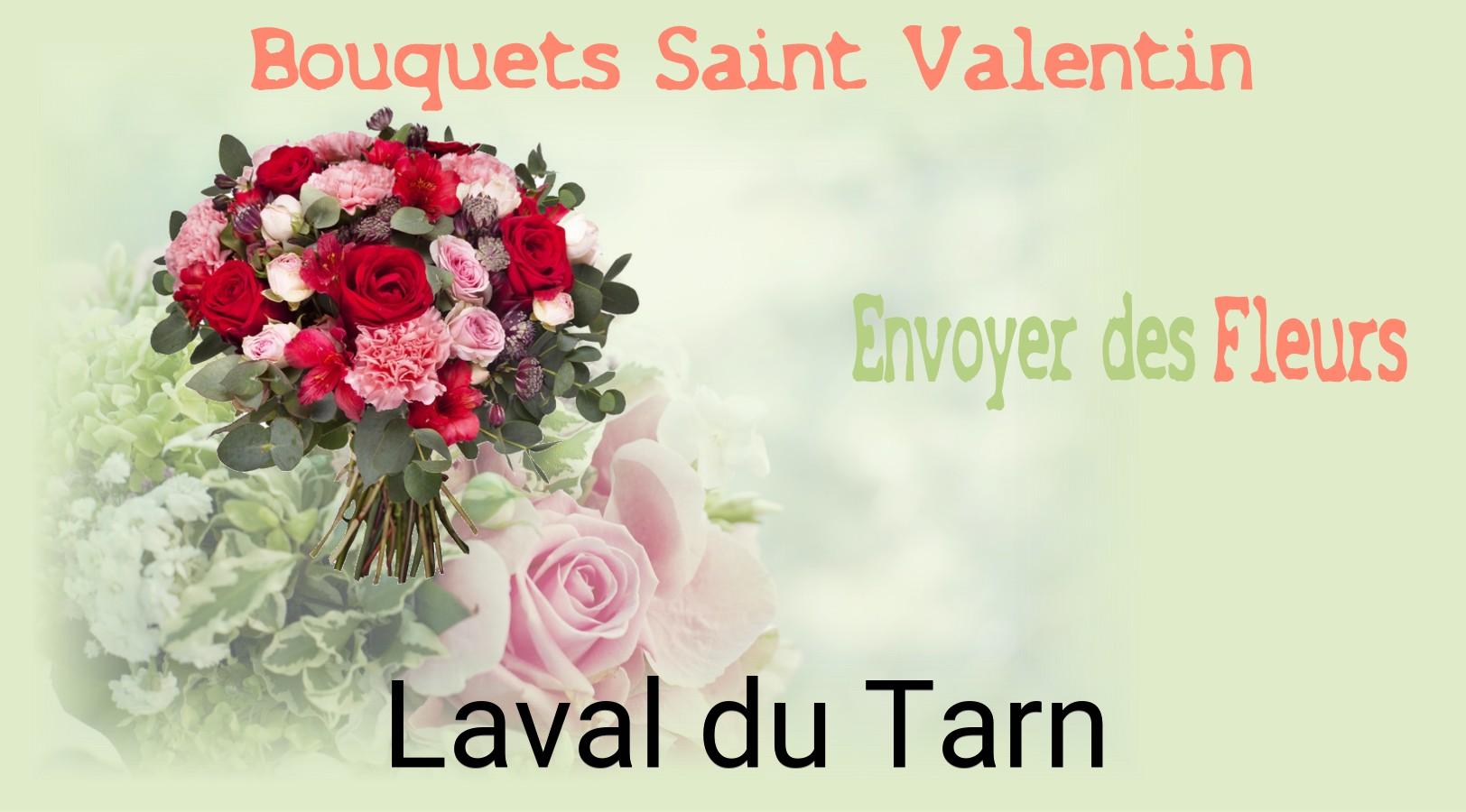 Roses de Saint-Valentin livrées à Laval-du-Tarn
